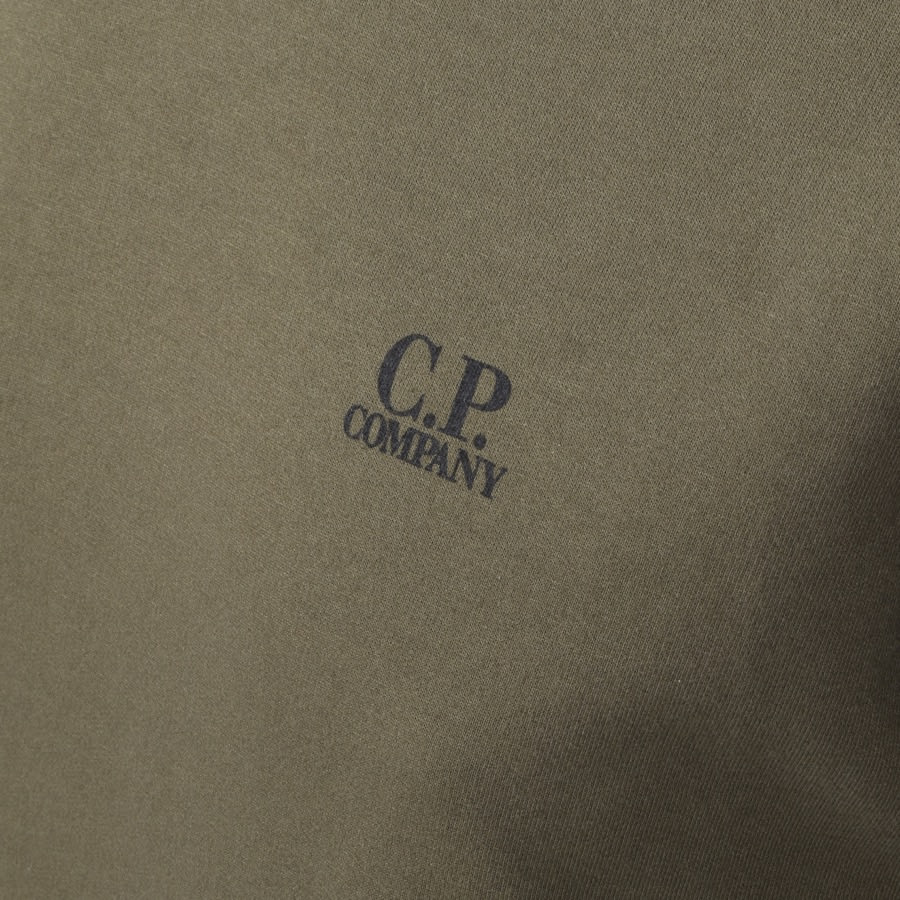 Alternative Image for ProductCP Company Crew Neck Logo Sweatshirt Green3